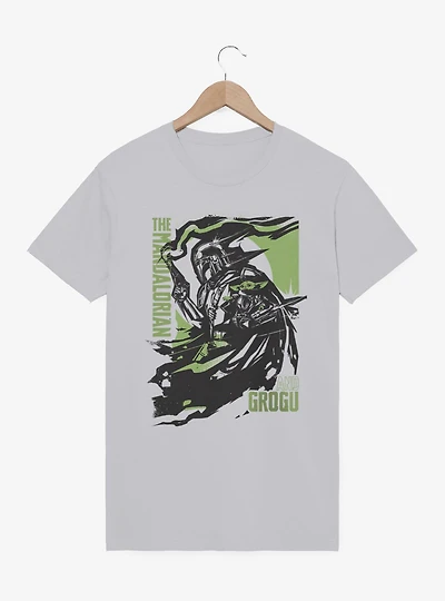 Star Wars The Mandalorian And Grogu Smoke Cape Swirl T-Shirt