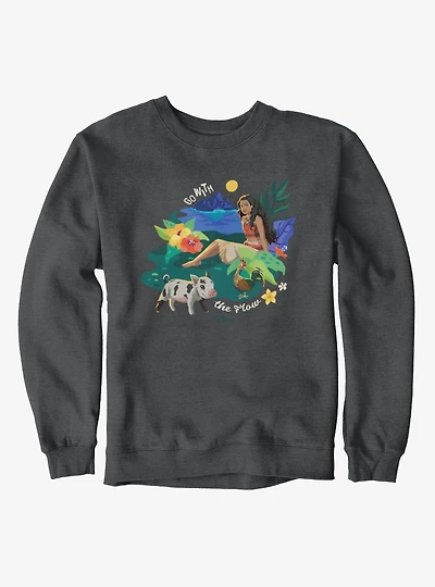 Disney Moana Go With The Flow Sweatshirt