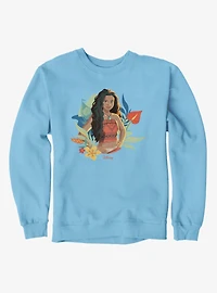 Disney Moana Floral Portrait Sweatshirt