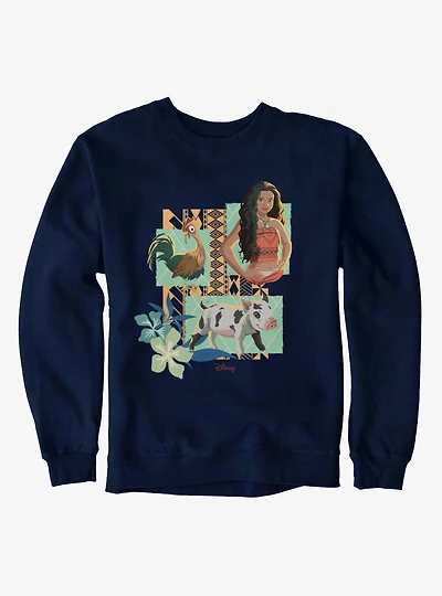Disney Moana Hei And Pua Panels Sweatshirt
