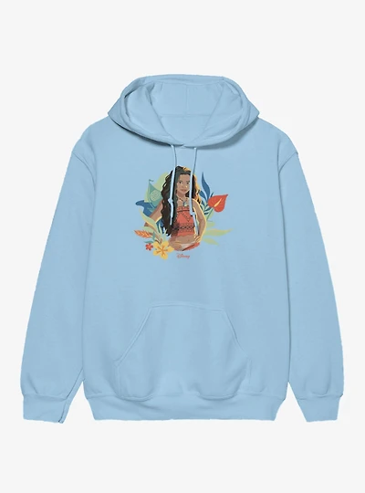 Disney Moana Floral Portrait Hoodie