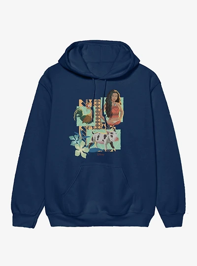 Disney Moana Hei And Pua Panels Hoodie