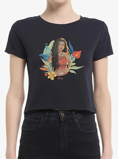 Disney Moana Floral Portrait Women Baby T-Shirt