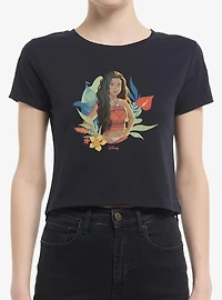 Disney Moana Floral Portrait Women Baby T-Shirt