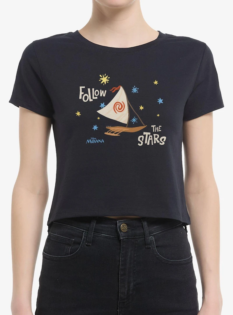 Disney Moana Follow The Stars Boat Women Baby T-Shirt Box Lunch Exclusive
