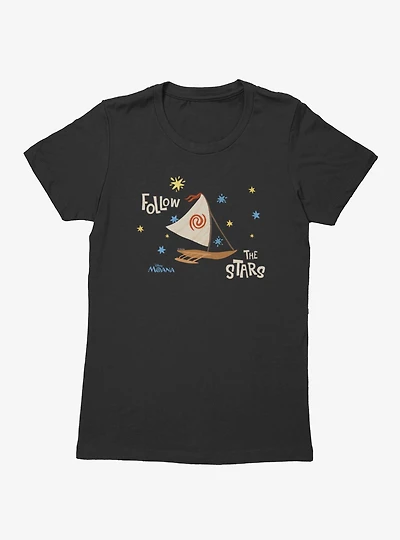 Disney Moana Follow The Stars Boat Womens T-Shirt Box Lunch Exclusive