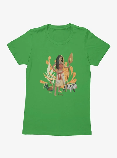 Disney Moana With Hei And Pua Womens T-Shirt