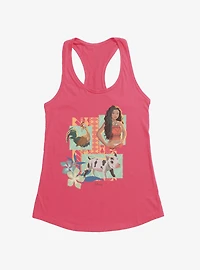 Disney Moana Hei And Pua Panels Womens Tank Top
