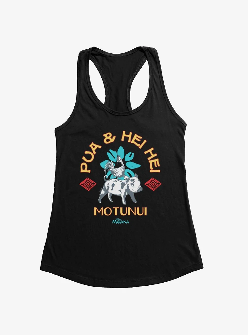 Disney Moana Pua And Hei Ride Motunui Womens Tank Top Box Lunch Exclusive