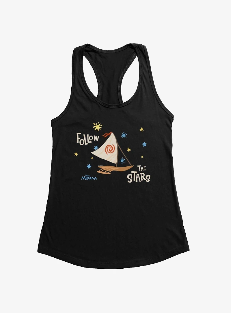 Disney Moana Follow The Stars Boat Womens Tank Top Box Lunch Exclusive