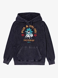 Disney Moana Pua And Hei Ride Motunui Vintage Mineral Washed Hoodie Box Lunch Exclusive