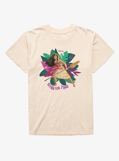 Disney Moana Born For This Mineral Wash T-Shirt