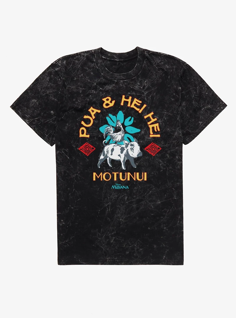 Disney Moana Pua And Hei Ride Motunui Mineral Wash T-Shirt Box Lunch Exclusive