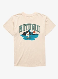 Disney Moana Motunui Boat Horizon Mineral Wash T-Shirt Box Lunch Exclusive