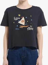 Disney Moana Follow The Stars Boat Womens Boxy Crop T-Shirt Box Lunch Exclusive