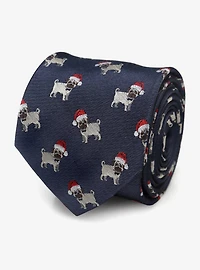 Santa Pug Men's Silk Tie