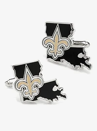 NFL New Orleans Saints State Shaped Cufflinks