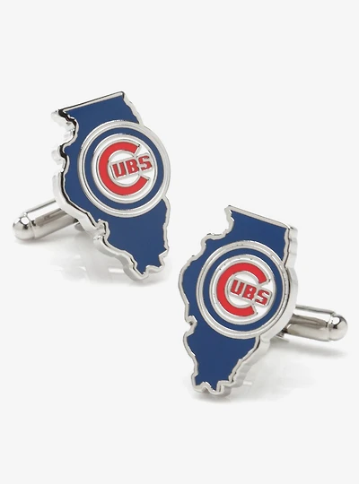 MLB Chicago Cubs State Shaped Cufflinks