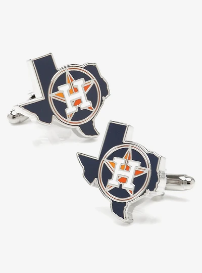 MLB Houston Astros State Shaped Cufflinks