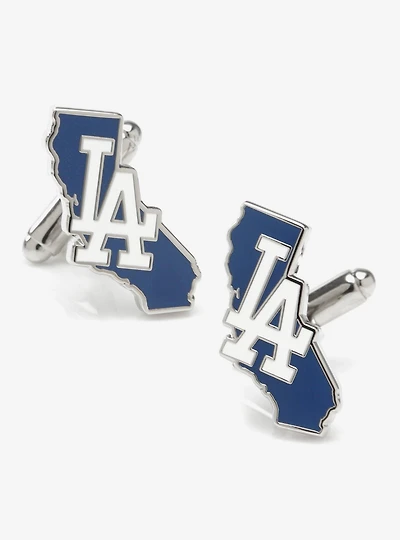 MLB LA Dodgers State Shaped Cufflinks