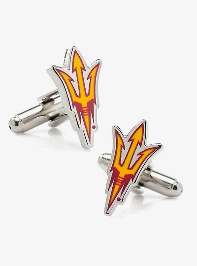 NCAA Arizona State University Sun Devils Pitchfork Cufflinks