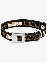 Haikyu!! Titles Black Seatbelt Buckle Dog Collar