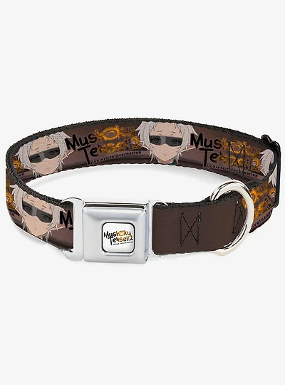 Mushoku Tensei Jobless Reincarnation Sylphiette Fitz Guard Pose and Logo Seatbelt Buckle Dog Collar