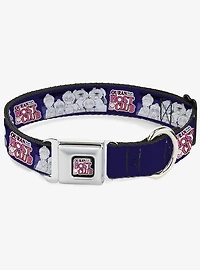 Ouran High School Host Club Character Doodle and Logo Violet Seatbelt Buckle Dog Collar