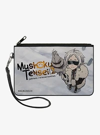 Mushoku Tensei Jobless Reincarnation Guard Fitz Snow Scene and Title Zip Clutch Wallet