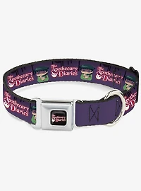 The Apothecary Diaries Chibi Maomao Pose and Logo Seatbelt Buckle Dog Collar