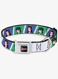 The Apothecary Diaries Jinshi and Maomao Blocks Blue Green Seatbelt Buckle Dog Collar