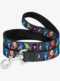 Black Butler Six Character Pose Blocks Multi Dog Leash