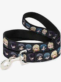 Black Butler Six Chibi Characters Poses Dog Leash