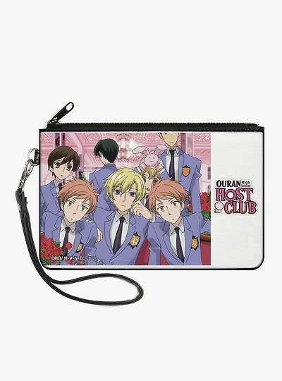 Ouran High School Host Club Group Pose and Title Zip Clutch Wallet