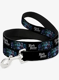 Black Butler Five Character Group Pose and Title Dog Leash