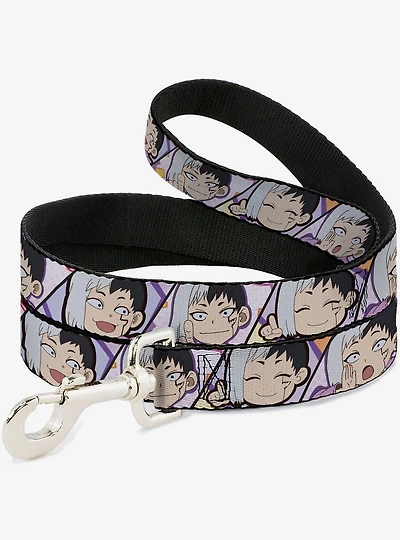 Dr. Stone Chibi Gen Asagiri Expression Blocks Dog Leash