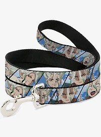 Dr. Stone Senku Ishigami Expression Blocks Blues Dog Leash