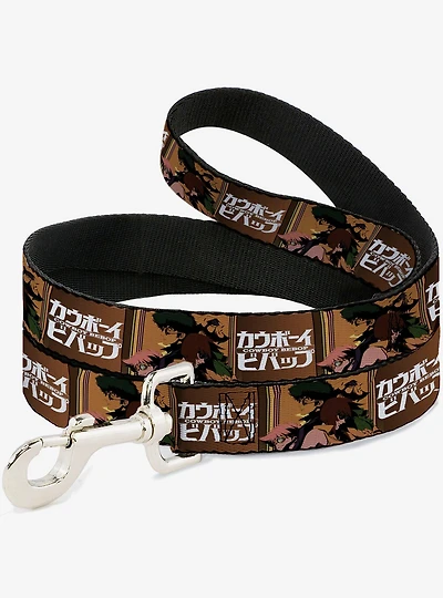 Cowboy Bebop Crew Group Pose and Title Blocks Dog Leash