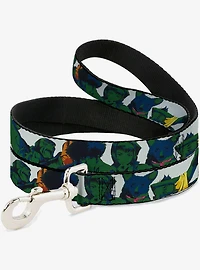 Cowboy Bebop Crew Group Pose and Logo White Black Dog Leash