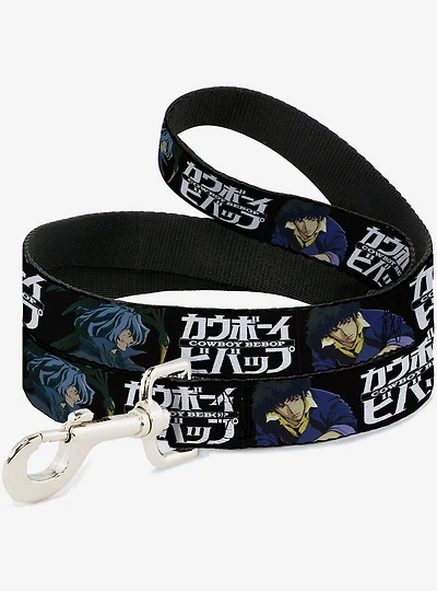 Cowboy Bebop Spike and Vicious Pose Logo Black Blues Dog Leash