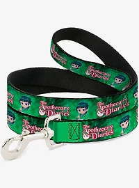 The Apothecary Diaries Maomao Grinding Pose and Logo Dog Leash