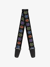 Black Butler Public School Arc House Crest Icons Black Guitar Strap