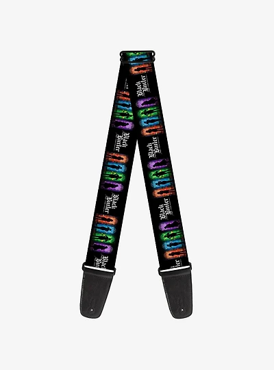 Black Butler House Heads Silhouettes and Logo Multi Guitar Strap