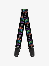 Black Butler House Heads Silhouettes and Logo Multi Guitar Strap