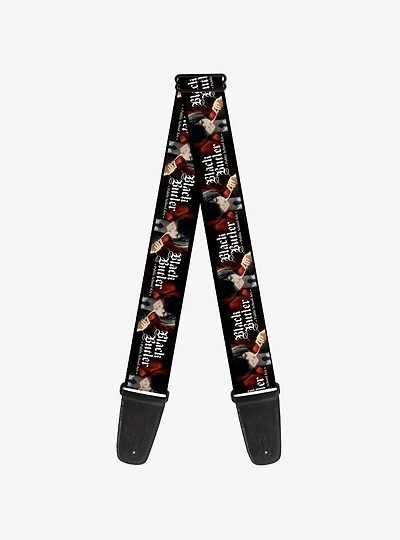 Black Butler Ciel Phantomhive Fork Pose and Title Guitar Strap