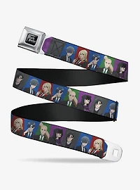 Black Butler Six Character Pose Blocks Multi Seatbelt Buckle Belt