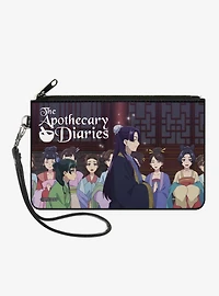 The Apothecary Diaries Maomao Following Jinshi Scene and Logo Zip Clutch Wallet