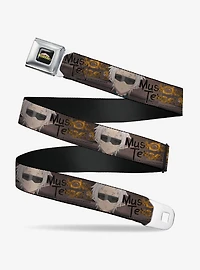 Mushoku Tensei Jobless Reincarnation Sylphiette Fitz Guard Pose and Logo Seatbelt Buckle Belt