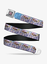 Ouran High School Host Club Seven Character Sushi Dining Pose Pink Blue Seatbelt Buckle Belt