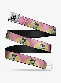 The Apothecary Diaries Chibi Maomao Cat Pose Pink Seatbelt Buckle Belt
